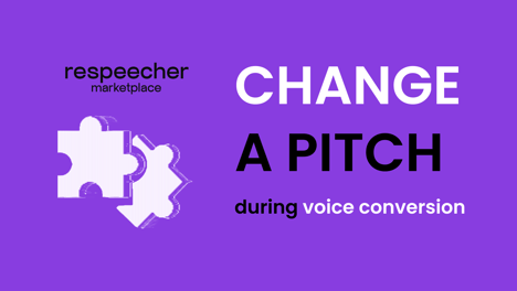 How to Change the Pitch During Voice Conversion