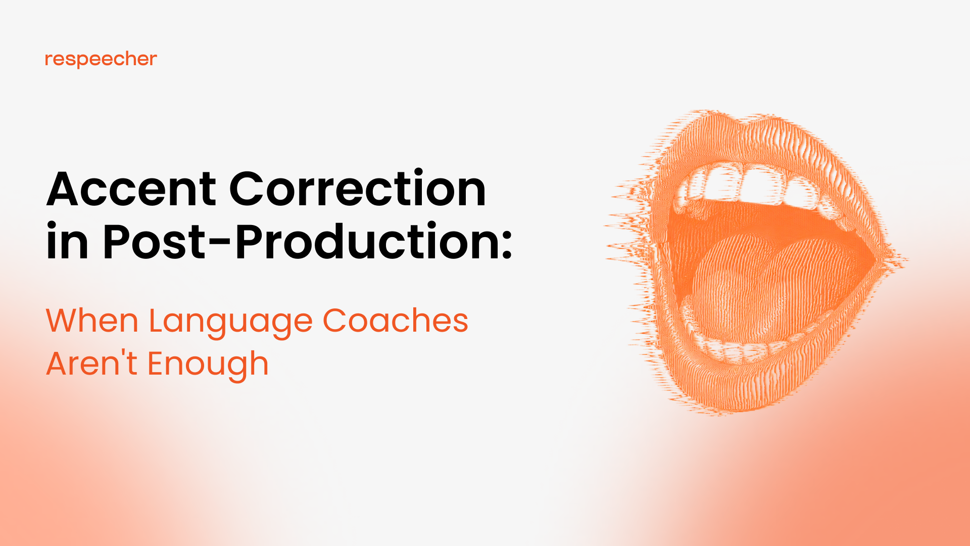 white and orange banner with text 