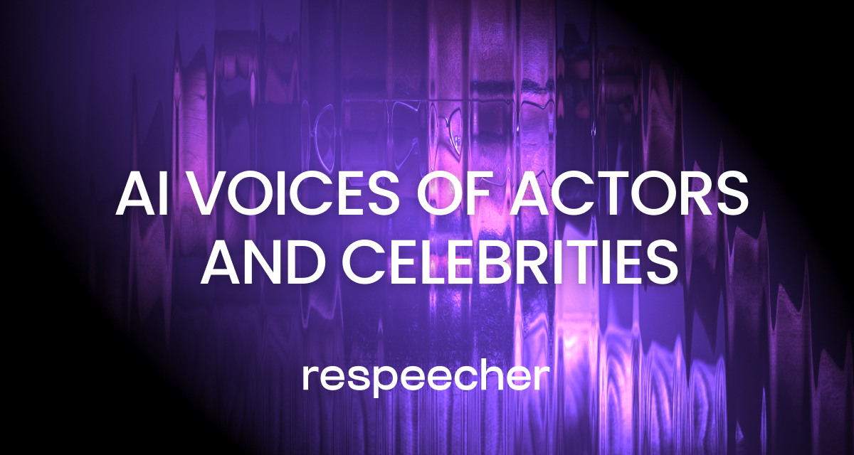 AI Voice Actors | Celebrity Voices with Respeecher